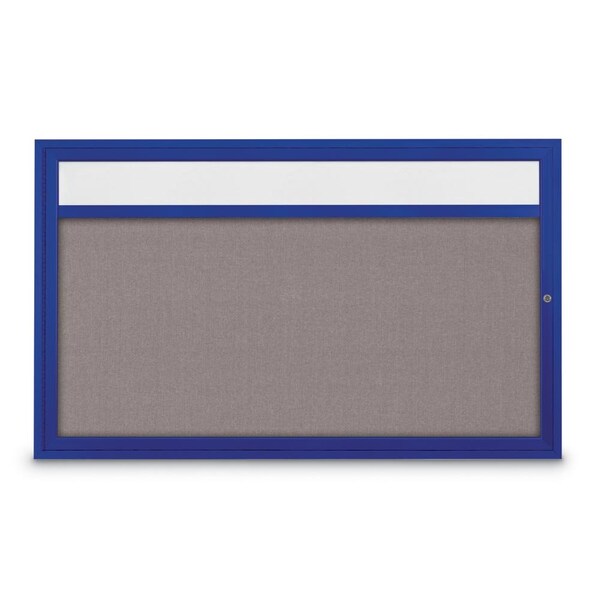 Hinge-less Radius Corkboard, 30"x36", Satin Alum Frame/Buff